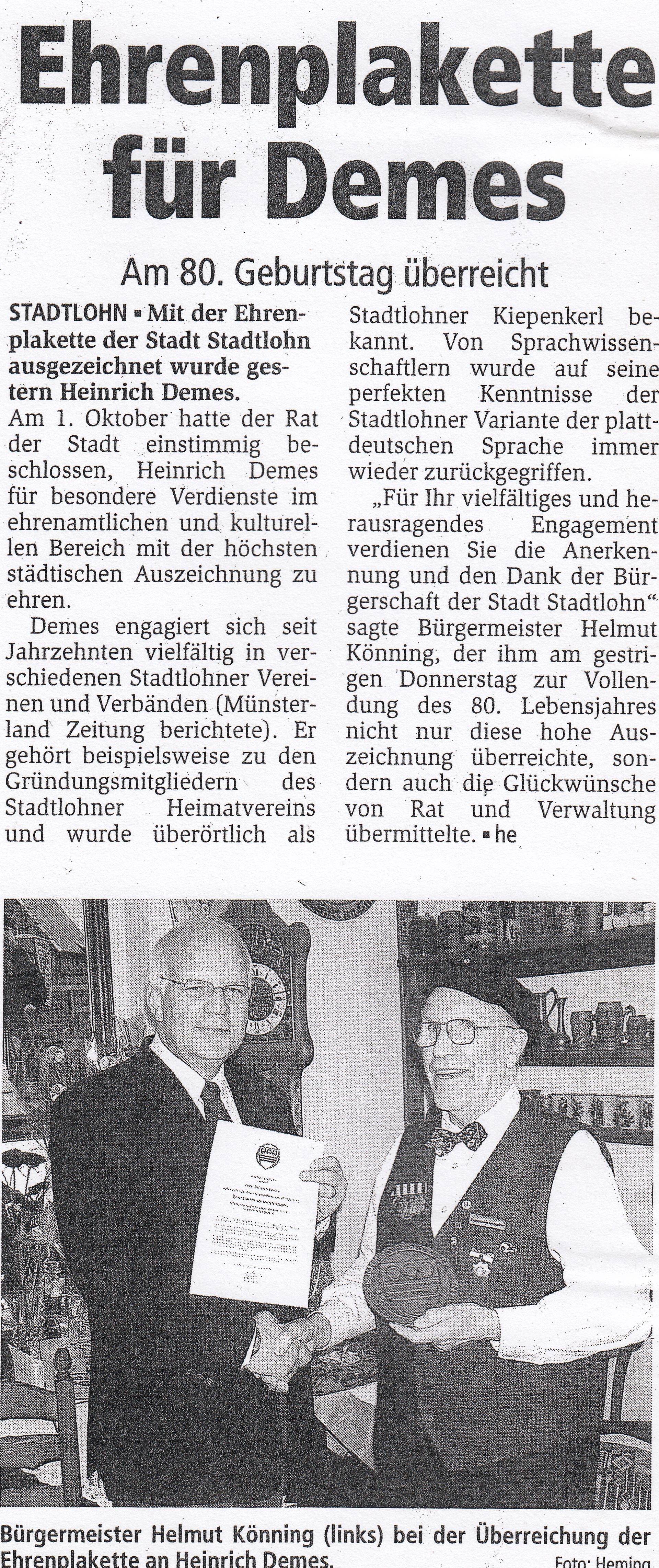 ehrenplakette