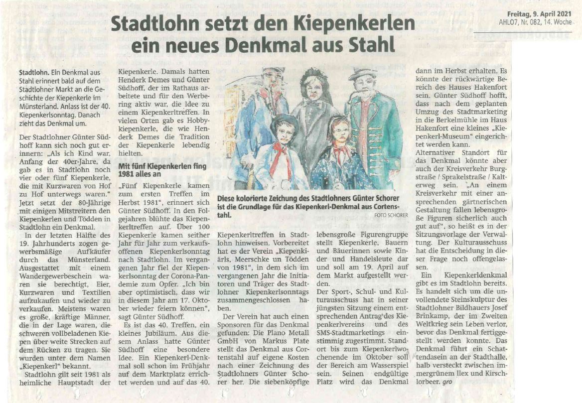 stadtlohn setzt ein denkmal